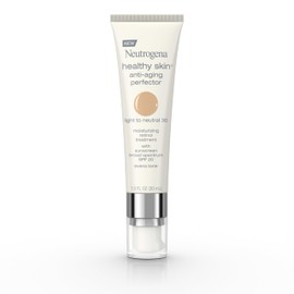 Neutrogena Retinol Treatment & Tinted Facial Moisturizer, Healthy Skin Anti-Aging Perfector, Broad Spectrum SPF 20 Sunscreen & Titanium Dioxide, Blendable Sheer Coverage, 30 Light to Neutral, 1 fl. Oz