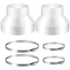 Huiguli 2Pcs Abluftschlauch Adapter, Klimaanlage Abluftschlauch Adapter150 mm auf 100