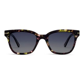 Peepers by PeeperSpecs Men's Sandy Sun Polarized Soft Square Sunglasses, Olive Botanico, +0.00