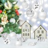 Christmas Baubles Silver 36 Pieces, Christmas Tree Baubles Plastic 4