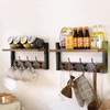 YMYNY Coat Rack Shelf Wall Mounted, Coat Hooks Set of