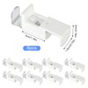 Pack of 8 Clamping Brackets Attachment Clamp Support Roller Blind