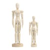 COACOM 2 Pieces Wooden Man, Creative Mannequin, Flexible Joints, Reusable,
