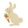 Embellish Your Story White Bunny with a Carrot Easter Springtime