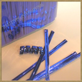 Weststone 1000pcs 4" Blue Metallic Twist Ties foil Twist Ties for Cello Bags Treat Bags in Birthday Party Wedding Party