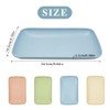 KiKiHong Small Plastic Tray Reusable Rectangular 24.5 x 14.5 cm