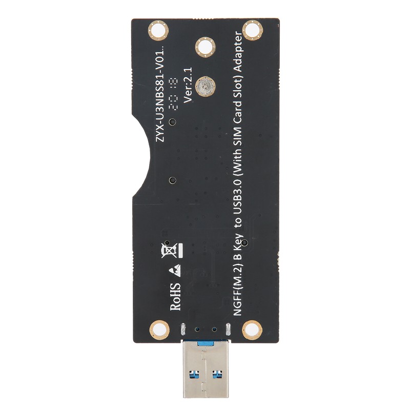 M.2 to USB 3.0 Adapter Riser Card with SIM Card
