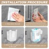 2pcs Bathroom Wipes Holder, Kitchen Wall Mounted Wipes Container