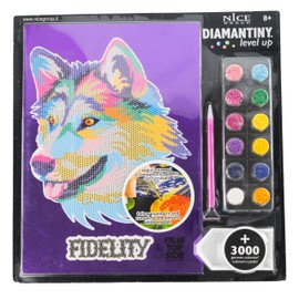 DIAMANTINY Level Up Nice Group Creative Art, Diamond Painting Kit Mosaic, POP, Wolf