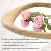 AAZZKANG Large Wall Mirror with Irregular Wood Framed 28"x20" Decorative