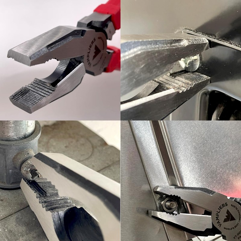 VAMPLIERS 9" Side Cutting Linemans Pliers with Crimper. Made in