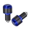 X AUTOHAUX 1 Pair 7/8" 22mm Blue Motorcycle Handlebar End