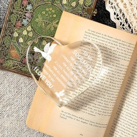 Valentine's Gift For Her & Him | Couple's Gifts - Valentine's Anniversary Birthday Gift | Acrylic Heart Keepsake 5.9x5.9 Inch | I Love You Gift