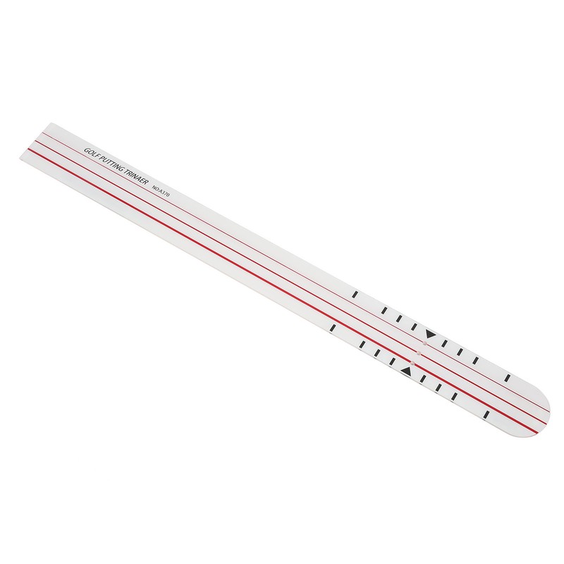 Golf Putting Mat Acrylic Accurate Scale Line Portable Double Sided