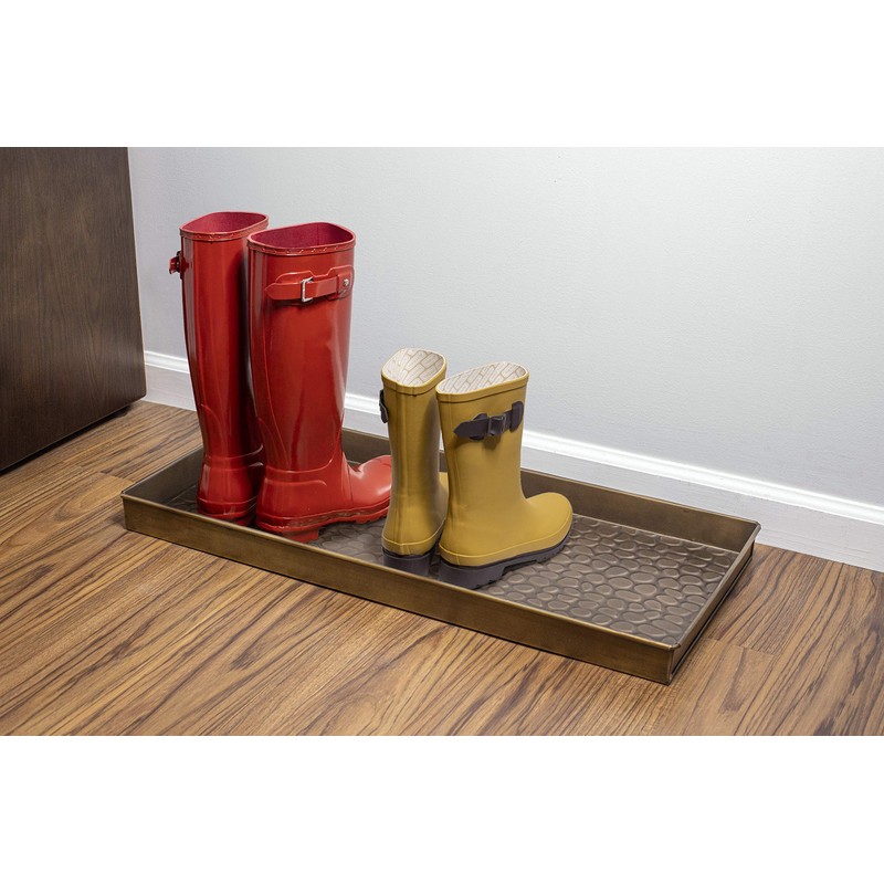 Good Directions Medium Boot Tray, Pebbles Multi-Purpose All Weather Decorative