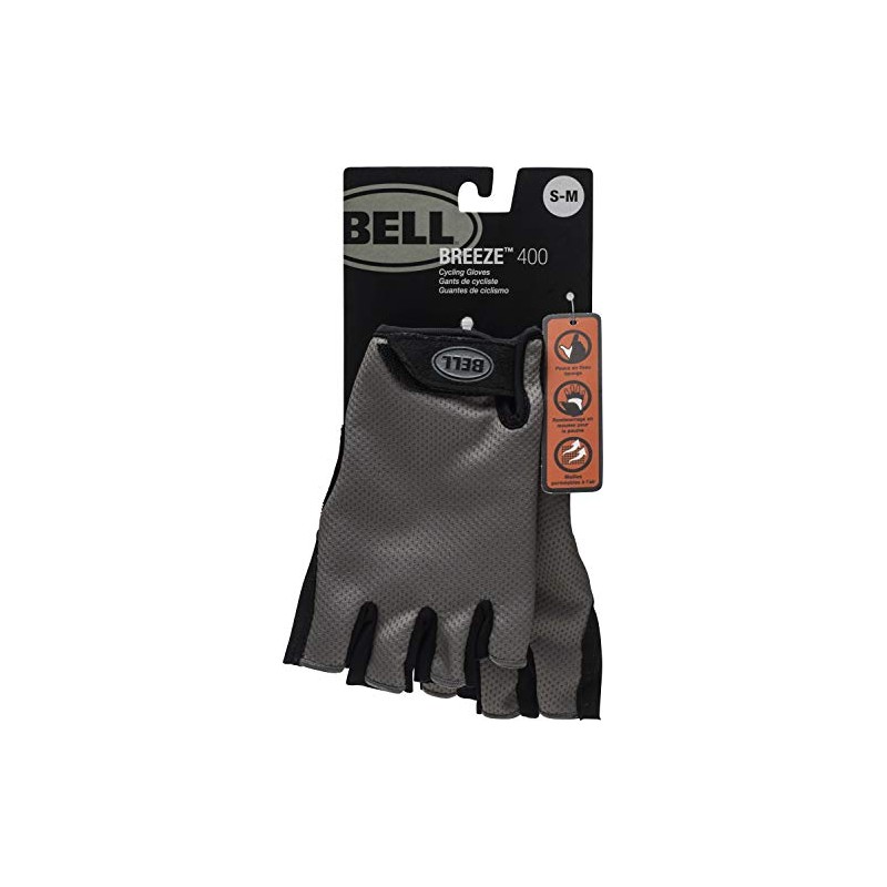 BELL Breeze 400 Half Finger Mesh Cycling Gloves, S/M