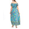 OSTOO Women's 2025 Summer Short Sleeves Boho Floral Print Tiered