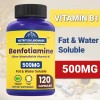 Nutrition Landmark Benfotiamine, Fat Soluable Source of Vitamin B, 500