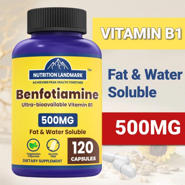 Nutrition Landmark Benfotiamine, Fat Soluable Source of Vitamin B, 500