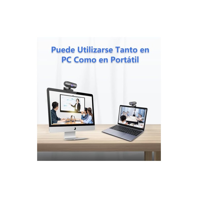 ZZCP Webcam con Microfono para PC,Camara Web para PC HD