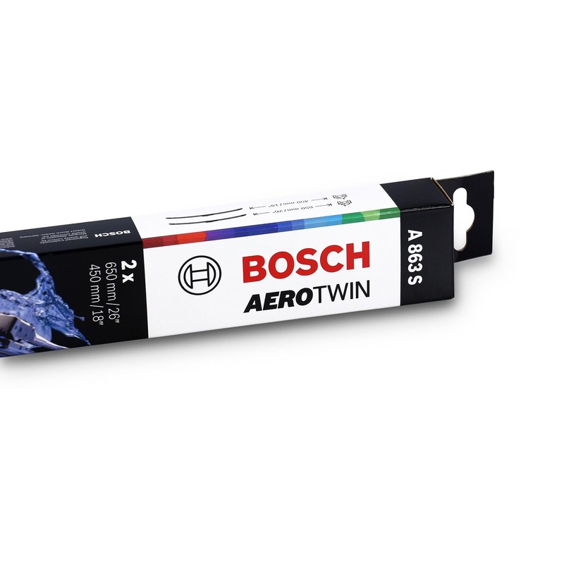 Bosch Wiper Blade Aerotwin A863S, Length: 650mm/450mm – Set of