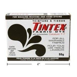 Lot of 1 Tintex Brand Dark Brown Fabric Dye #27 New