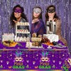 CMUSKO 3Pcs Mardi Gras tablecloths-Masquerade Mask Party Supplies Mardi Gras