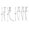 5 Pieces Dreadlocks Tools Hair Interlocking Tool Crochet Needle Sisterlocks
