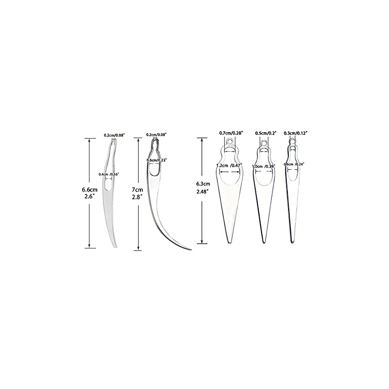 5 Pieces Dreadlocks Tools Hair Interlocking Tool Crochet Needle Sisterlocks