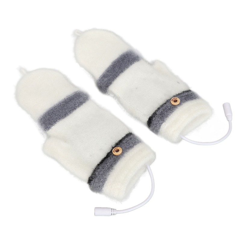 1 Pair USB Heated Gloves Mitten Winter Warm Full Finger