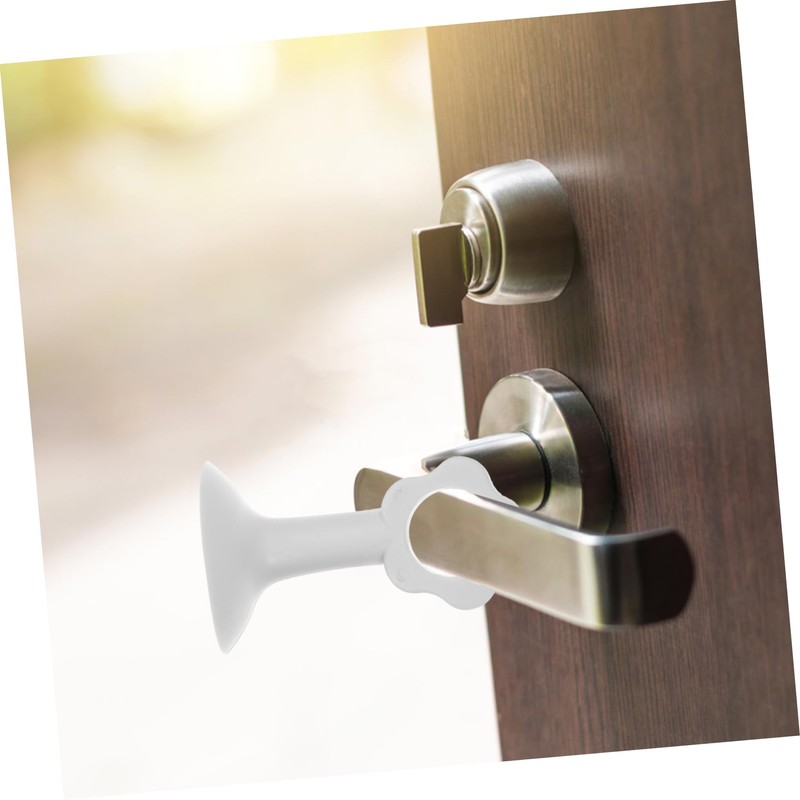 KOMBIUDA 4pcs Sucker Door Bumper Flower Shape Protector Wall Collision