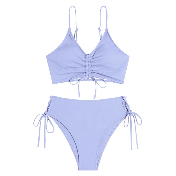 ZAFUL Women Bikini Sets High Cut Two Piece Swimsuits Teen