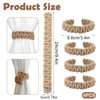 4-Piece Curtain Ties, Curtain Tie Backs Rope with Rustic Charm,