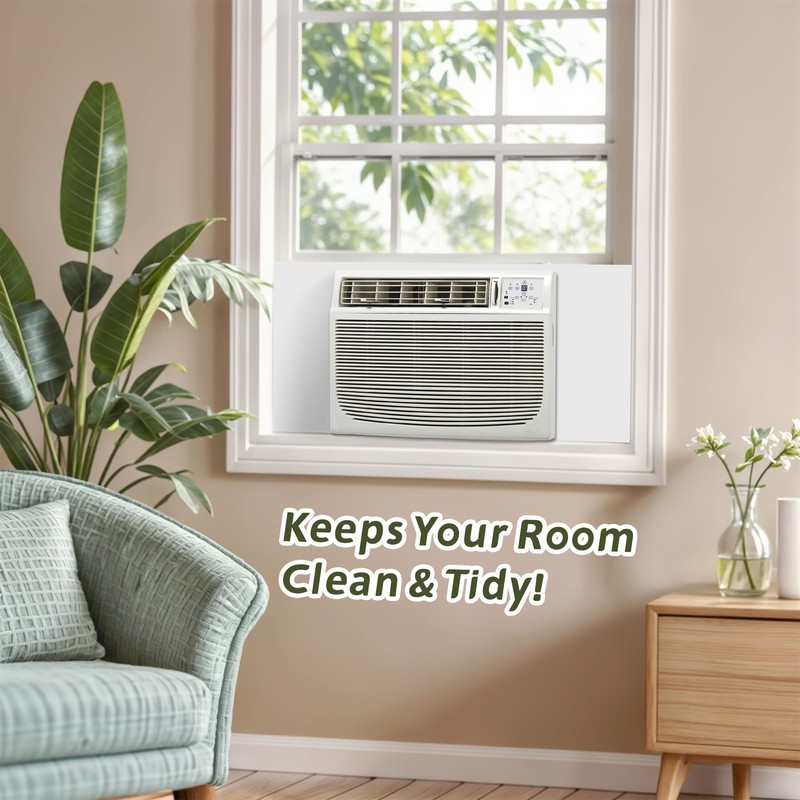 Flamorrow Window Air Conditioner Side Foam Panel, Full Surround Insulation