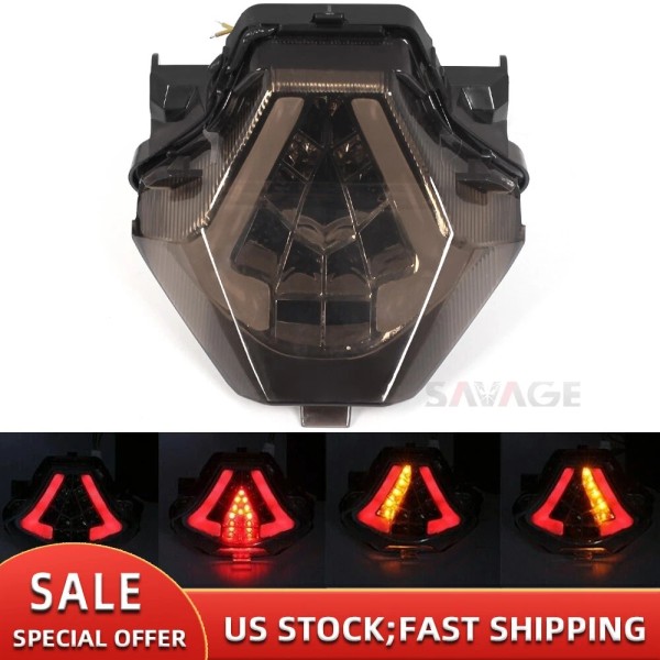 Unbranded Integrated LED Tail Light Turn Signals For YAMAHA MT07