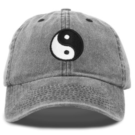 DALIX Ying Yang Dad - Gorra de béisbol Zen Peace Balance Filosofía clásico, Negro -, Talla única