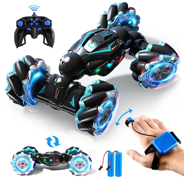 Jovow RC Stunt Car, 2.4GHz 4WD Remote Control Gesture Sensor