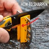 Smith’s 51176 Stainless Steel 2-Step Knife Sharpener | Yellow |
