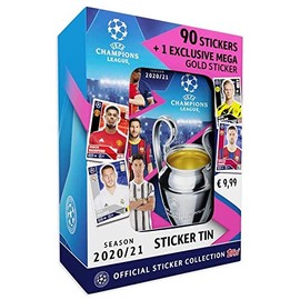Topps UCL Mini Tin T.20/21 Sticker (9 Bags)