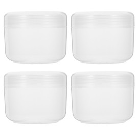 FOMIYES 4pcs Transparent Cream Jars Cosmetic Containers for Travel Sample Storage for Lotions Creams and Powders Leak Design Versatile Use
