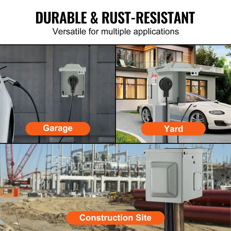 For UL Standards Tested 30 Amp RV Power Outlet Box
