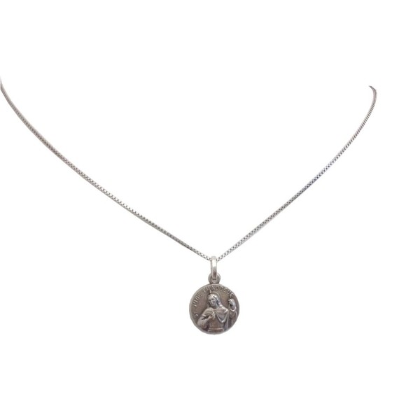 I G J 925 Sterling Silver Medal of Saint Jude