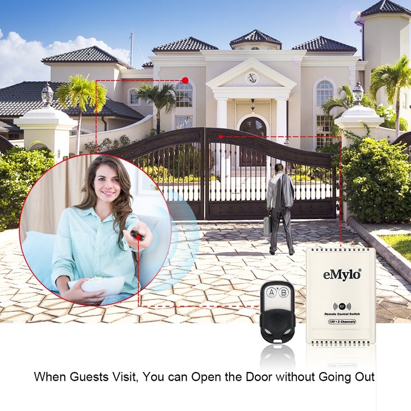eMylo DC 12V 2CH RF Relay Smart Wireless Remote Control