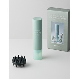 Aromatica [아로마티카]로즈마리 솔트 스크럽 샴푸 300g & 샴푸 브러쉬 세트 [Aromatica] Rosemary Salt Scrub Shampoo 300g & Shampoo Brush Set