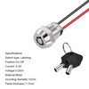 VISSQH Pack of 2 12 V Round Key Starter Switch,