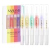  SAVILAND Cuticle Oil Pen Set: 6-Piece Nail Growth Treatment Kit - Strengthen Thin Nails and Promote Growth - Home Nail Care Solution with Pedicure and Manicure Tools