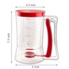 Pancake Batter Dispenser with Squeeze Handle - 4-Cup Measuring Dispenser