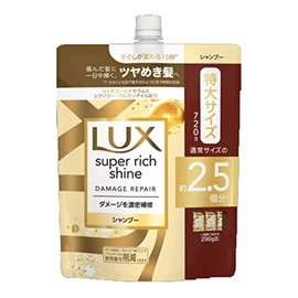 Lux Super Rich Shine Damage Repair Shampoo, Refill, 25.4 oz (720 g)