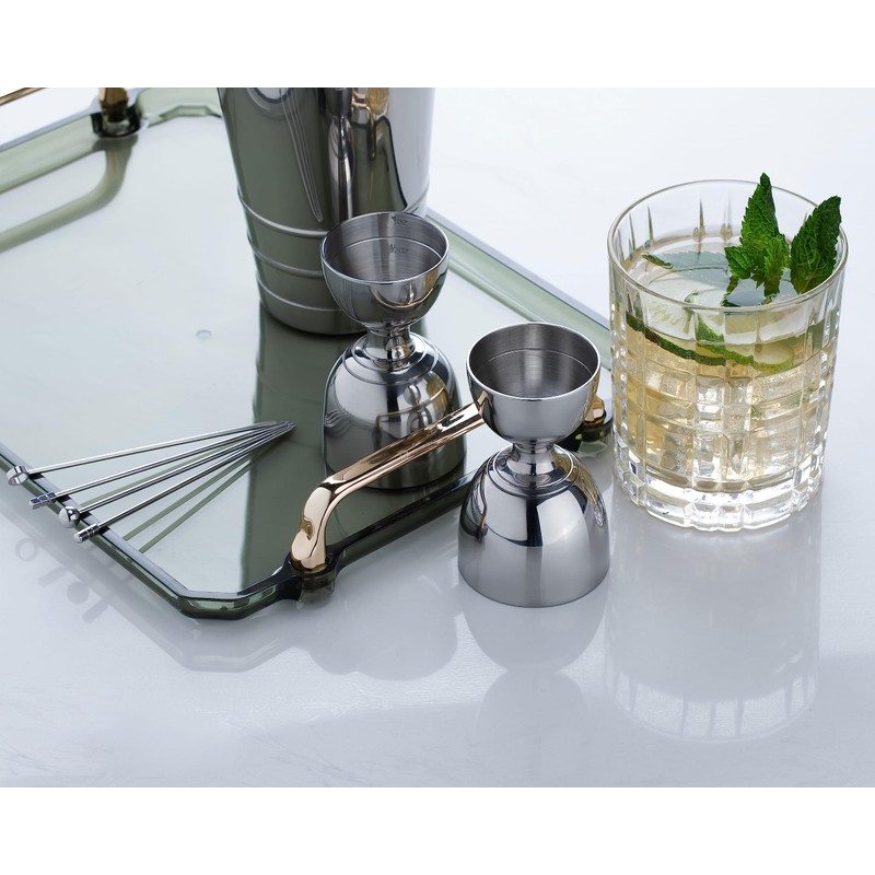 Derrison Bell Jigger Stainless Steel Bar Tool With 0.5oz, 1oz,