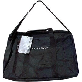 Perry Ellis-“Black Duffle Gym Bag”- Travel Luggage Carry On-(NEW WITH TAGS)